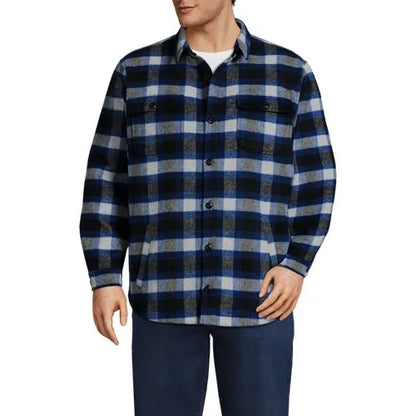 Men's Tall Super Brushed Shirt Jacket