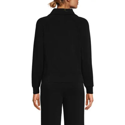Women's Cupro Long Sleeve Half Zip Pullover