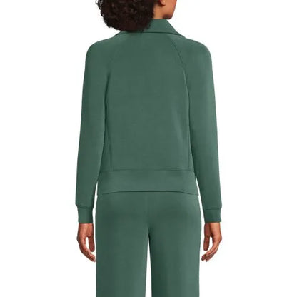 Women's Cupro Long Sleeve Half Zip Pullover