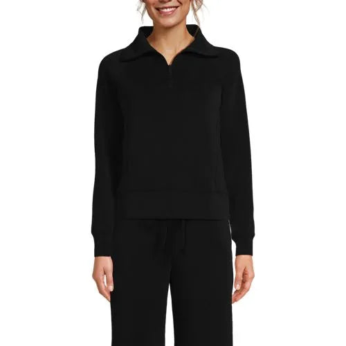 Women's Cupro Long Sleeve Half Zip Pullover