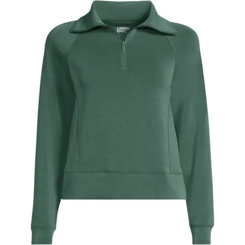 Women's Cupro Long Sleeve Half Zip Pullover