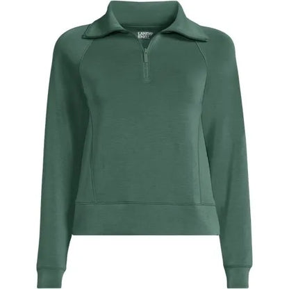 Women's Cupro Long Sleeve Half Zip Pullover