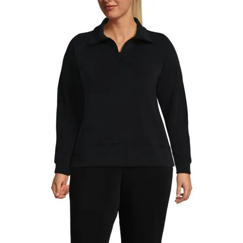 Women's Cupro Long Sleeve Half Zip Pullover