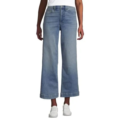 Women's Recover Denim High Rise Wide Leg Crop Jeans