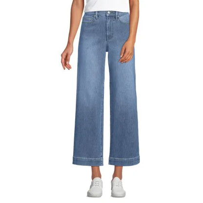 Women's Recover Denim High Rise Wide Leg Crop Jeans