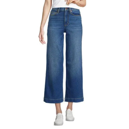 Women's Recover Denim High Rise Wide Leg Crop Jeans