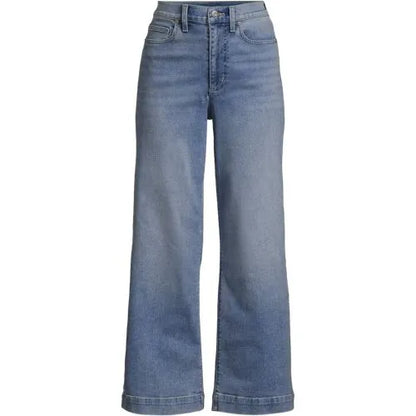 Women's Recover Denim High Rise Wide Leg Crop Jeans