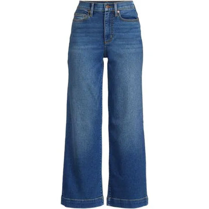Women's Recover Denim High Rise Wide Leg Crop Jeans