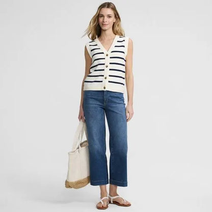 Women's Recover Denim High Rise Wide Leg Crop Jeans