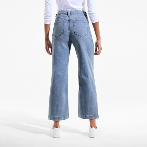 Women's Recover Denim High Rise Wide Leg Crop Jeans
