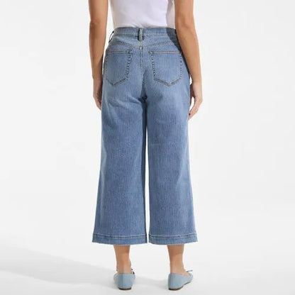 Women's Recover Denim High Rise Wide Leg Crop Jeans