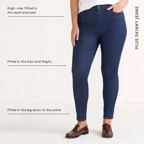 Women's High Rise Stretch Denim Skinny Jeans