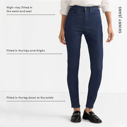 Women's High Rise Stretch Denim Skinny Jeans