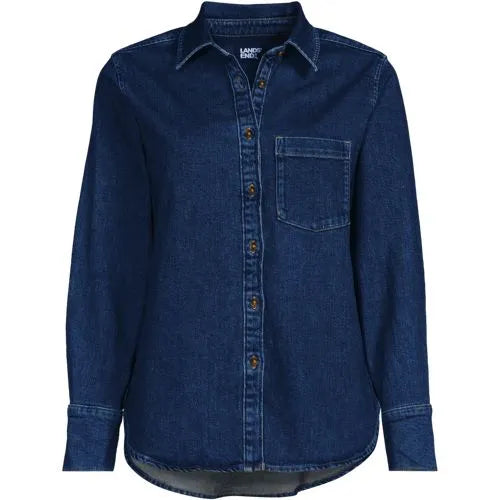 Women's Soft Denim Twill Button Front Shirt