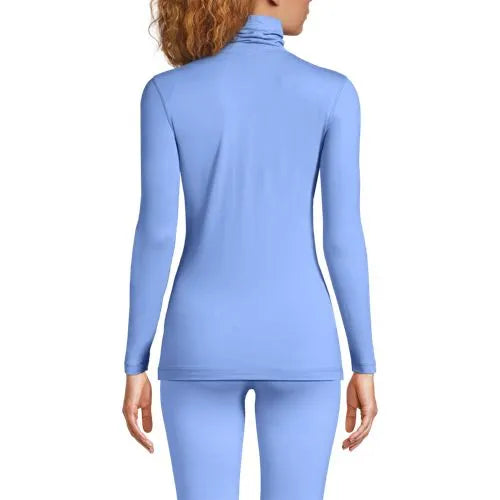 Women's Petite Baselayer Cozy Thermaskin Turtleneck Top