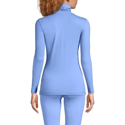 Women's Petite Baselayer Cozy Thermaskin Turtleneck Top