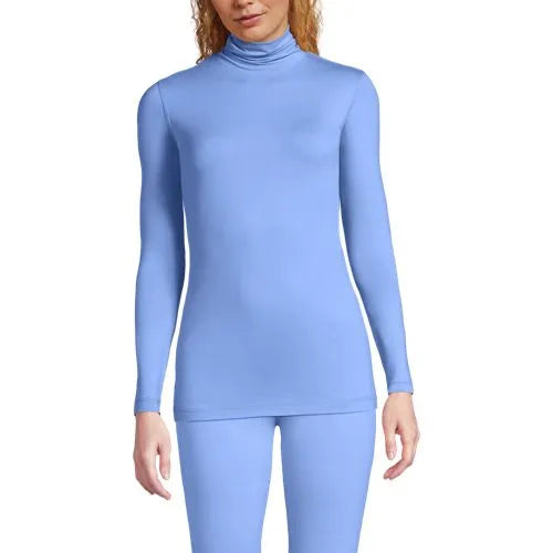 Women's Petite Baselayer Cozy Thermaskin Turtleneck Top