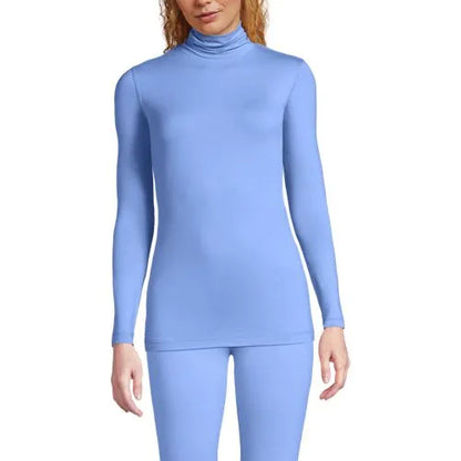 Women's Petite Baselayer Cozy Thermaskin Turtleneck Top