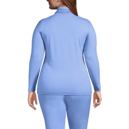 Women's Petite Baselayer Cozy Thermaskin Turtleneck Top