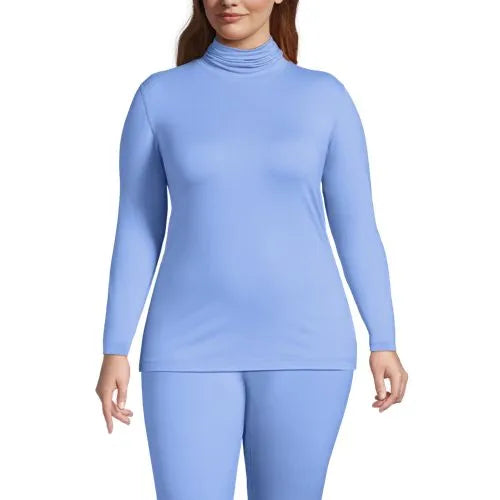 Women's Petite Baselayer Cozy Thermaskin Turtleneck Top