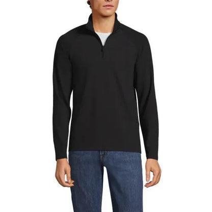 Men's Long Sleeve Waffle Quarter Zip