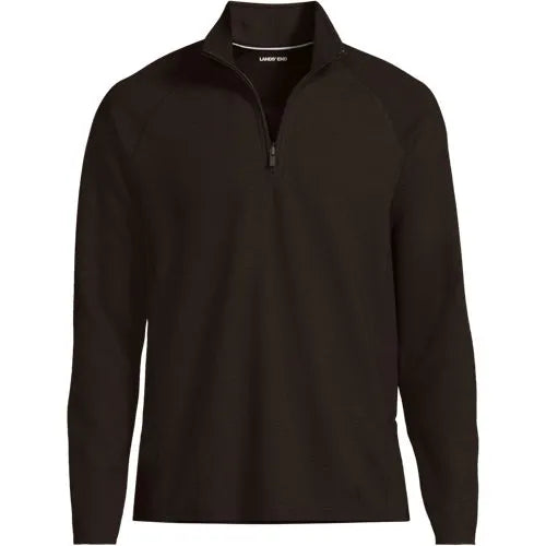 Men's Long Sleeve Waffle Quarter Zip