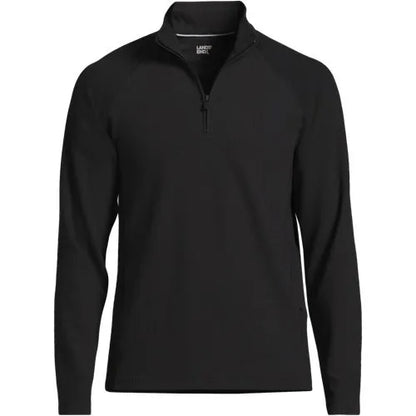 Men's Long Sleeve Waffle Quarter Zip