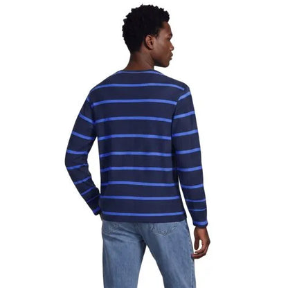 Men's Long Sleeve Textured Herringbone Henley