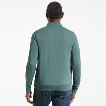 Men's Long Sleeve Cotton Sweater Polo