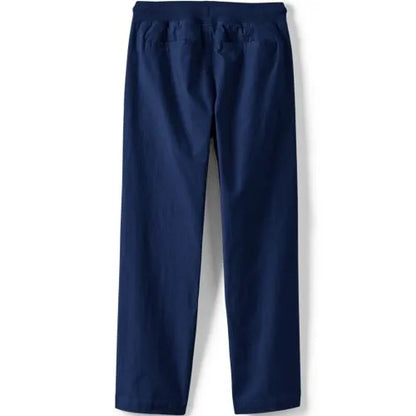 Boys Stretch Soft Rib Waist Iron Knee Pull On Pants
