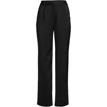 Women's Satin Elastic Back Wide Leg Pants