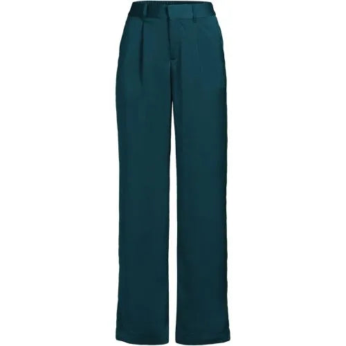 Women's Satin Elastic Back Wide Leg Pants