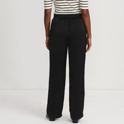 Women's Satin Elastic Back Wide Leg Pants
