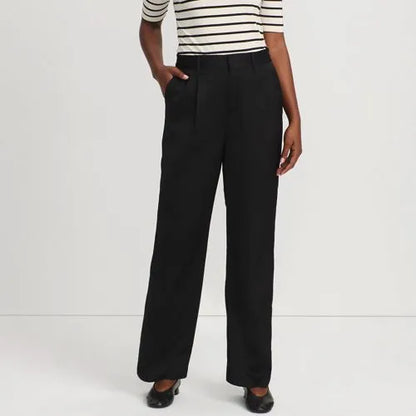 Women's Satin Elastic Back Wide Leg Pants