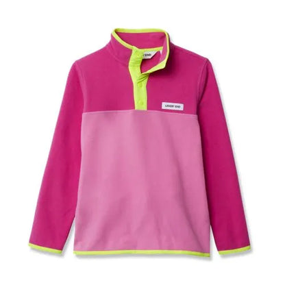 Kids Anyweather Fleece Snap Neck Pullover