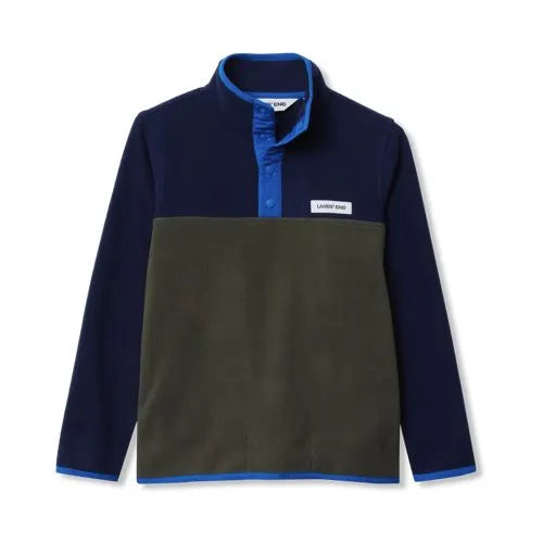 Kids Anyweather Fleece Snap Neck Pullover