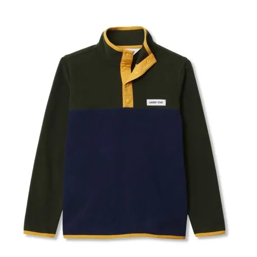 Kids Anyweather Fleece Snap Neck Pullover