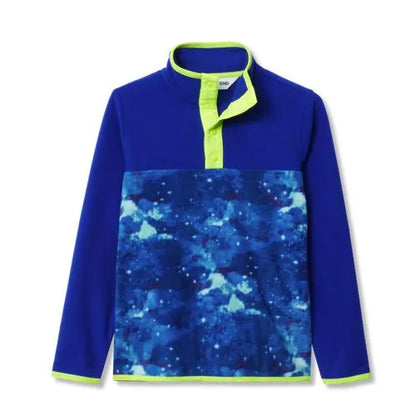 Kids Anyweather Fleece Snap Neck Pullover
