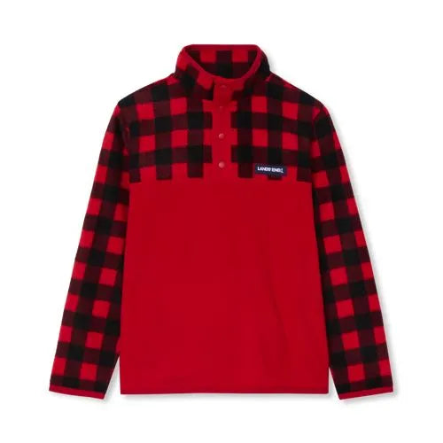 Kids Anyweather Fleece Snap Neck Pullover