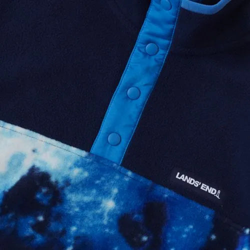Kids Anyweather Fleece Snap Neck Pullover