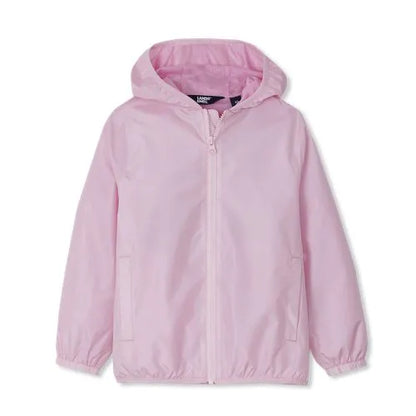 Kids Waterproof Hooded Packable Rain Jacket