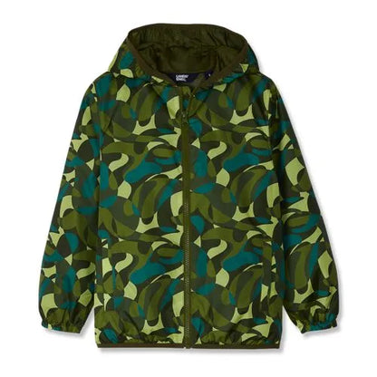 Kids Waterproof Hooded Packable Rain Jacket