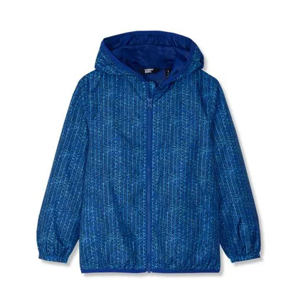 Kids Waterproof Hooded Packable Rain Jacket