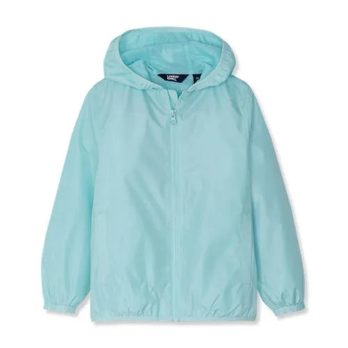 Kids Waterproof Hooded Packable Rain Jacket