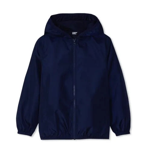 Kids Waterproof Hooded Packable Rain Jacket