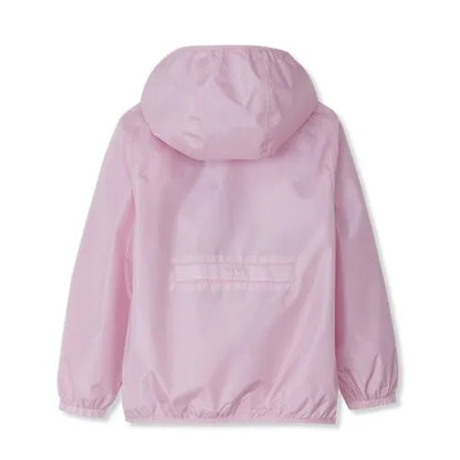 Kids Waterproof Hooded Packable Rain Jacket