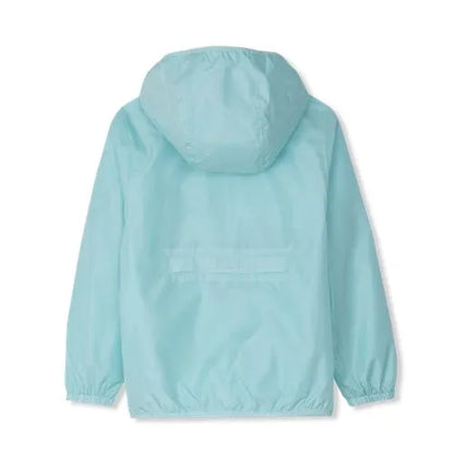 Kids Waterproof Hooded Packable Rain Jacket