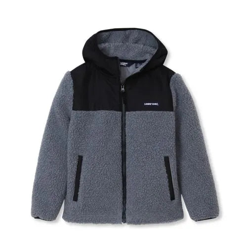 Kids Sherpa Fleece Hooded Jacket