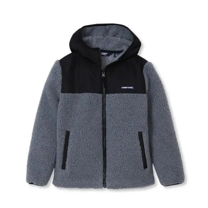Kids Sherpa Fleece Hooded Jacket