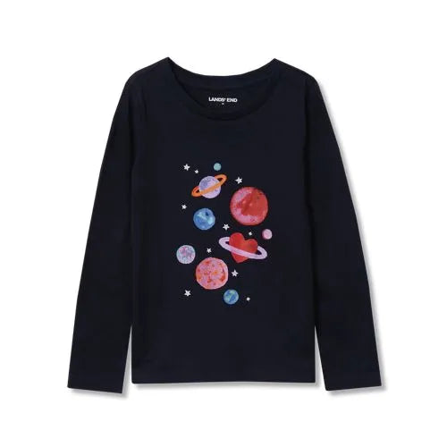 Girls Long Sleeve Graphic Tee